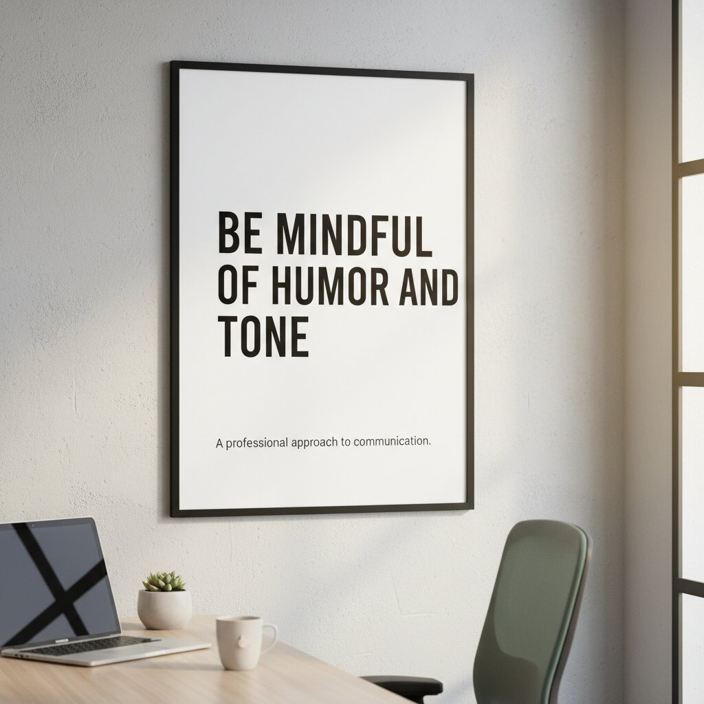 Be Mindful of Humor and Tone 